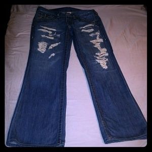 True Religion Frayed Mens Jeans